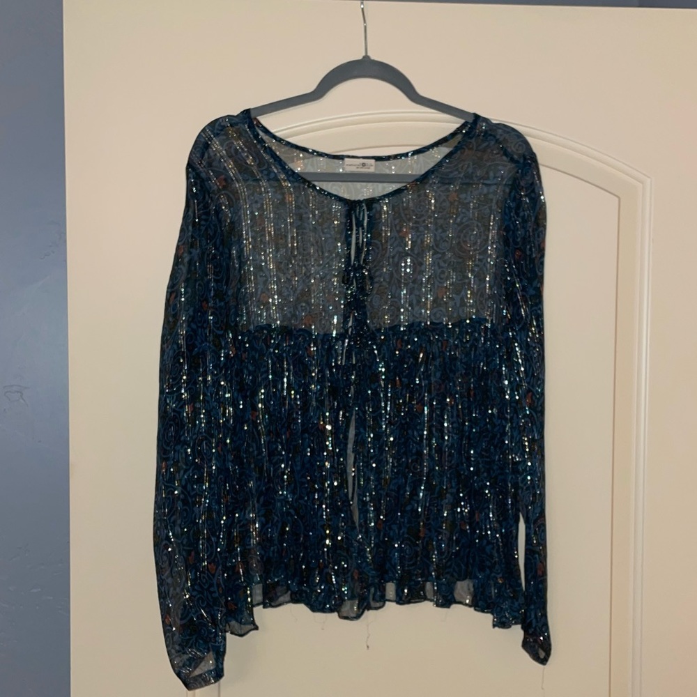 Mesh Floral Blouse